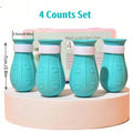 Cat Bathing Shoes – 4 Pairs per Box, Silicone Pet Paw Protectors Grooming Essentials for Dogs and Cats — Protects Paws during Baths, Prevents Scratching, Safe and Reliable.